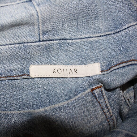 Kollar Men  handcrafted stretch denim slim  Jeans pull on size 32 - Picture 6 of 9